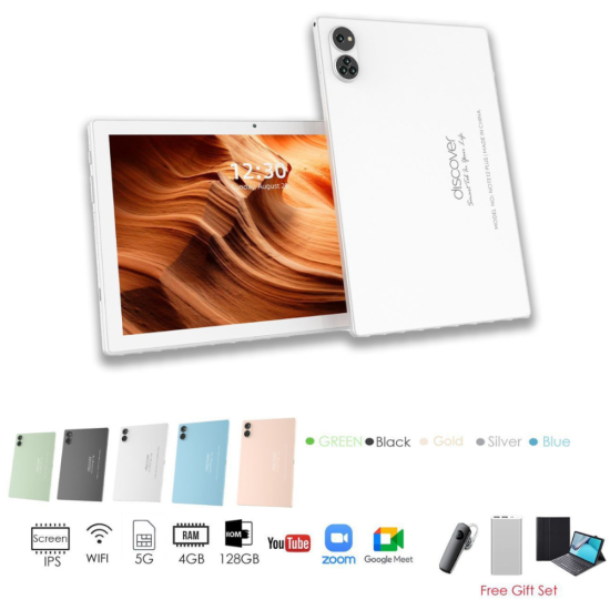 Discover Note 12 Plus – 128GB ROM – 4GB RAM – 6000mAh -Android Tablet