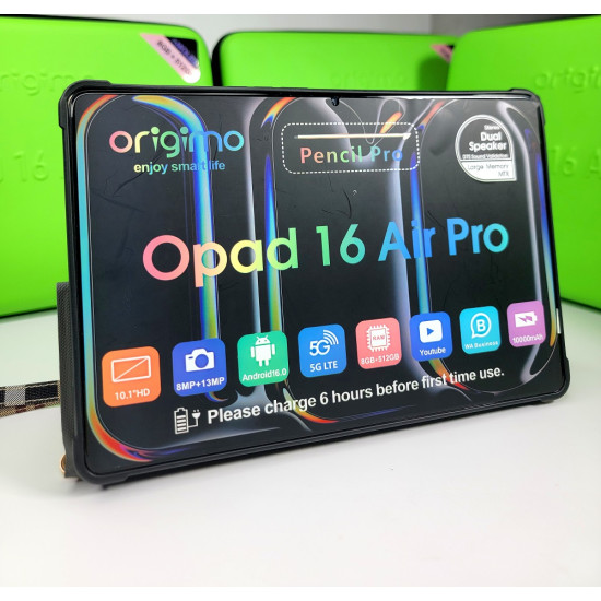 Origimo OPAD 16 AIR PRO - 8GB 512GB - ANDROID 16 Origimo OPAD 16 AIR PRO - 8GB 512GB - ANDROID 16